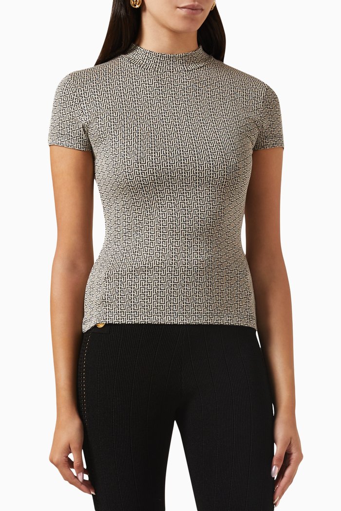 

Monogram Top in Jacquard, Multicolour