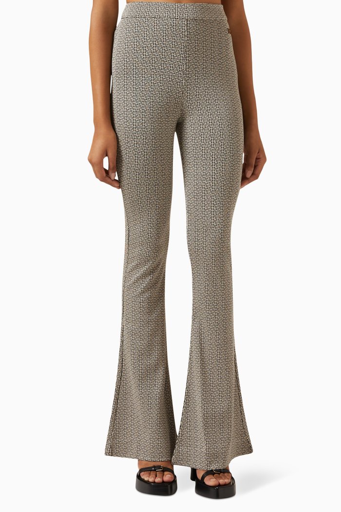 

Monogram Flared Pants in Jacquard-jersey, Multicolour