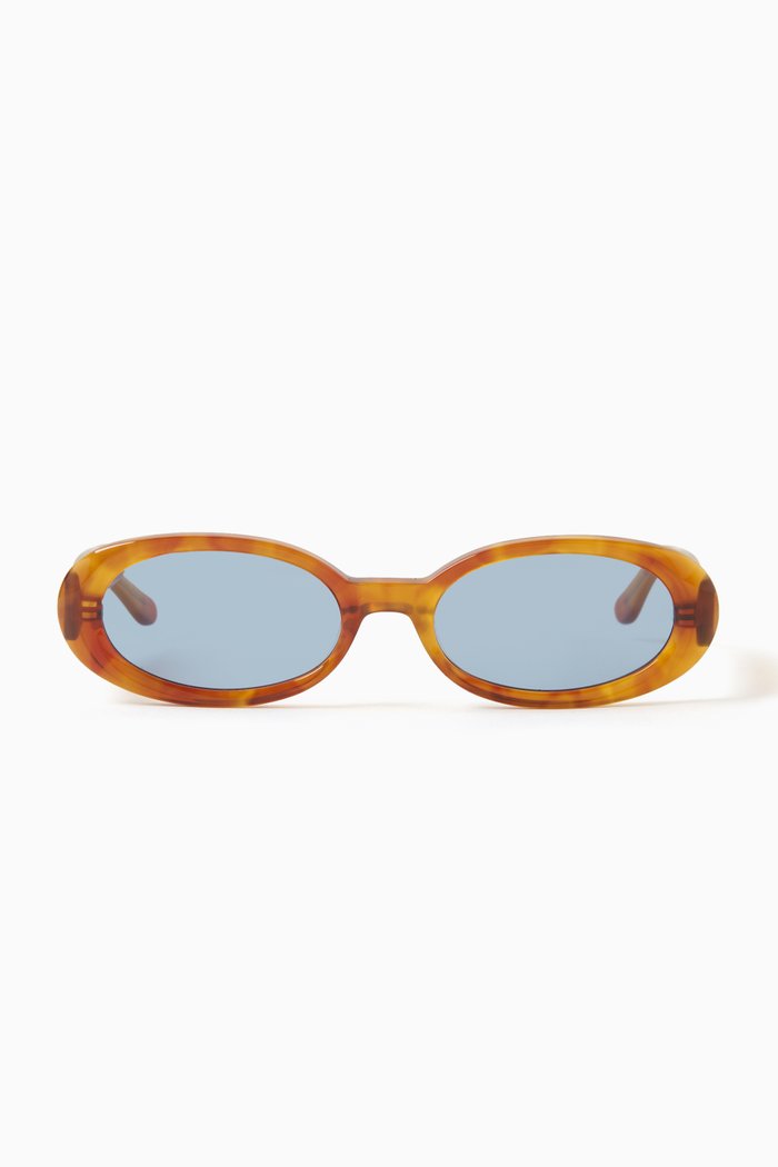 

Khari Sunglasses in Recycled Metal, Brown