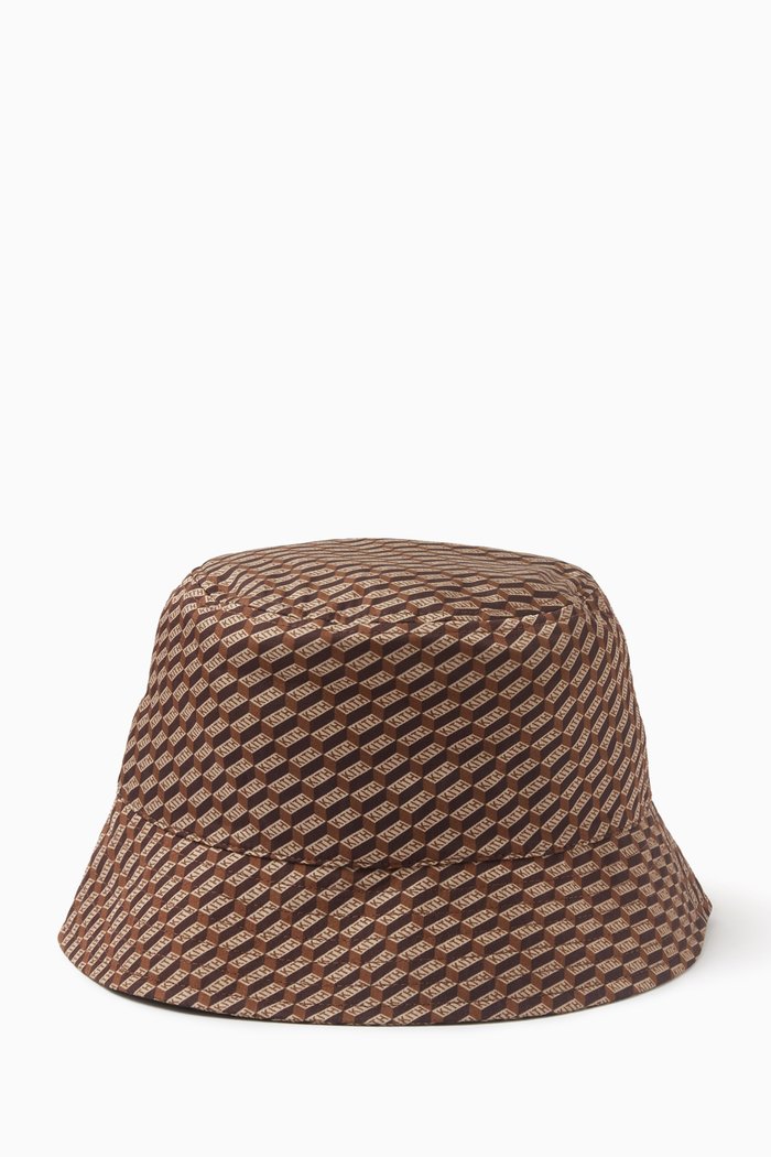 

Monogram Bucket Hat in Silk-blend, Brown