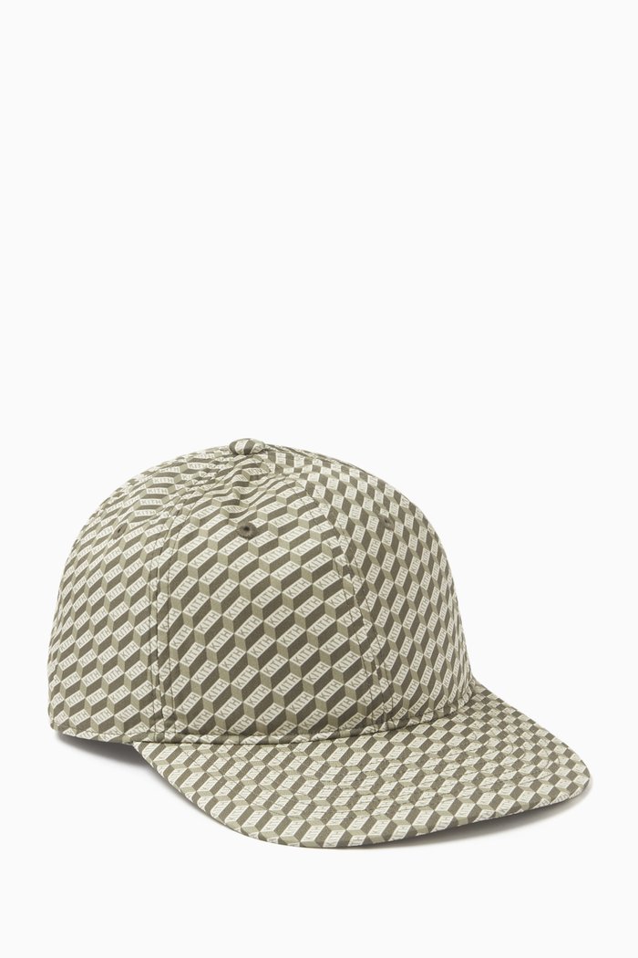 

Monogram Dad Hat in Silk-blend, Green
