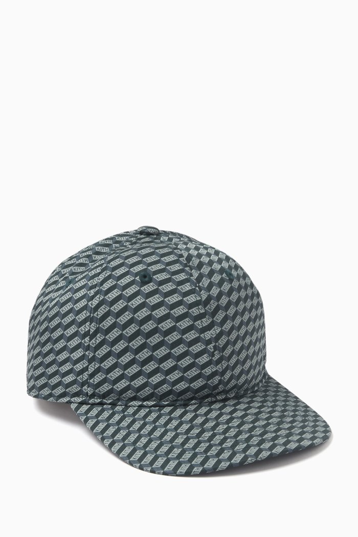 

Monogram Dad Hat in Silk-blend, Green