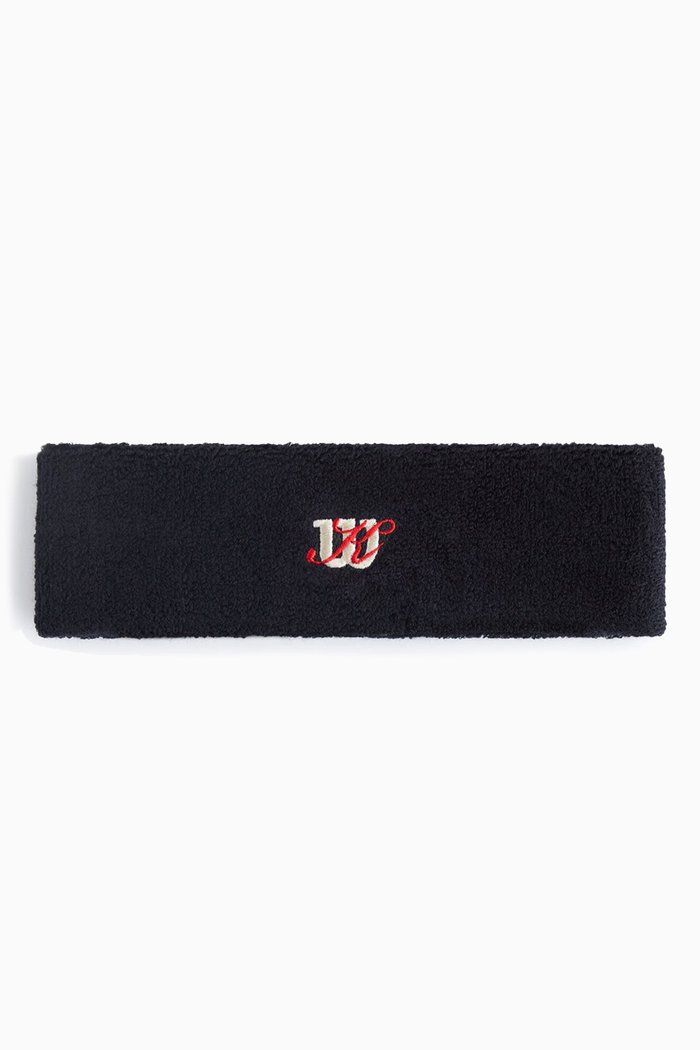 

x Wilson Sweatband in Cotton-terry, Black