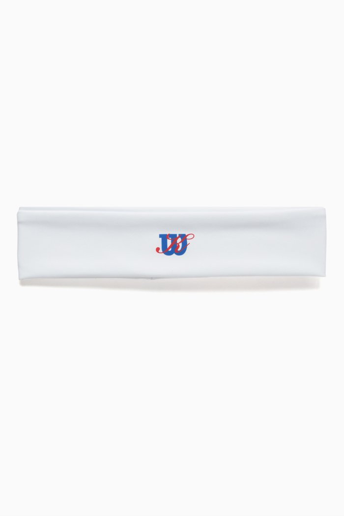 

x Wilson W Headband, White