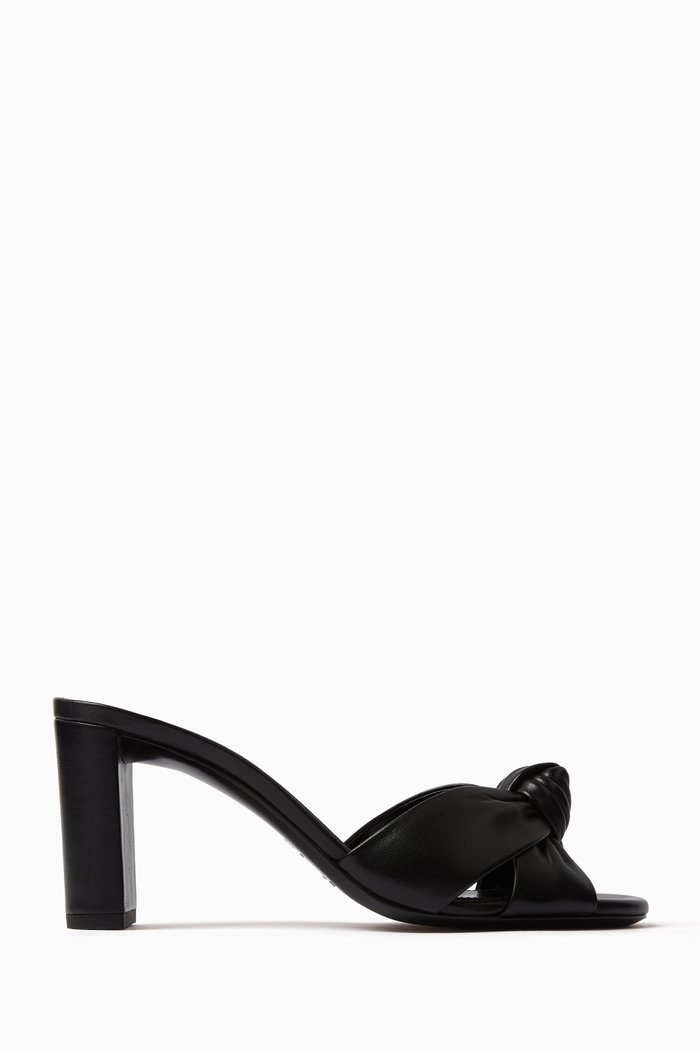 

Bianca 75 Mules in Leather, Black