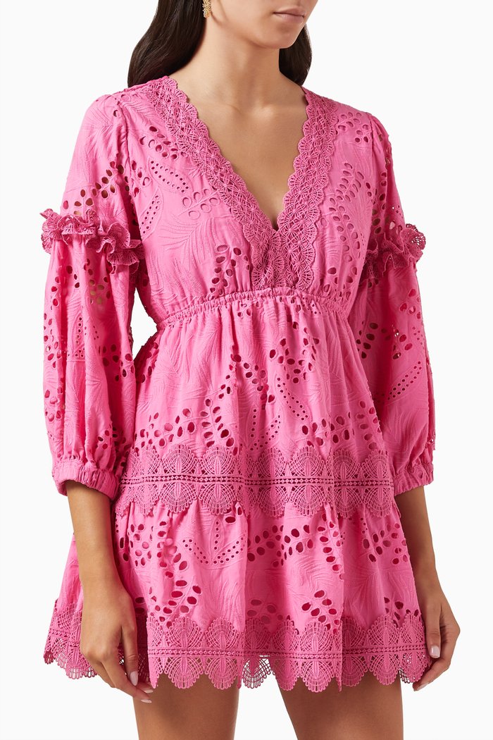 

Connie Mini Dress in Cotton, Pink