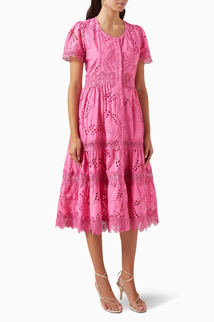 

Julie Dress in Cotton, Pink