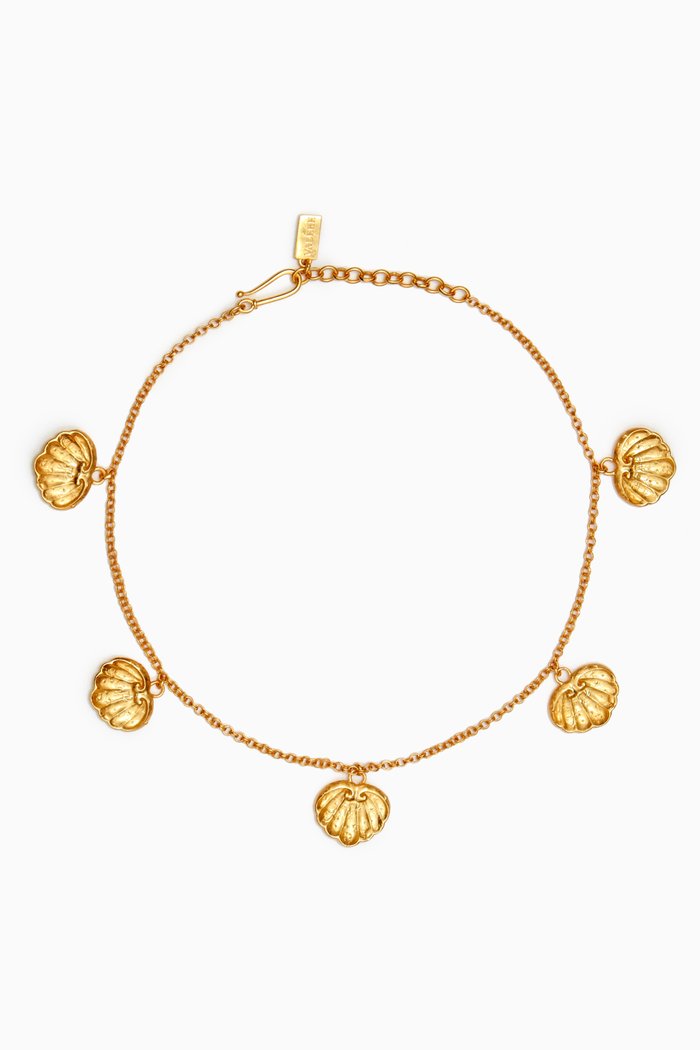 

Rococo Shell Necklace in 24kt Gold-plated Brass