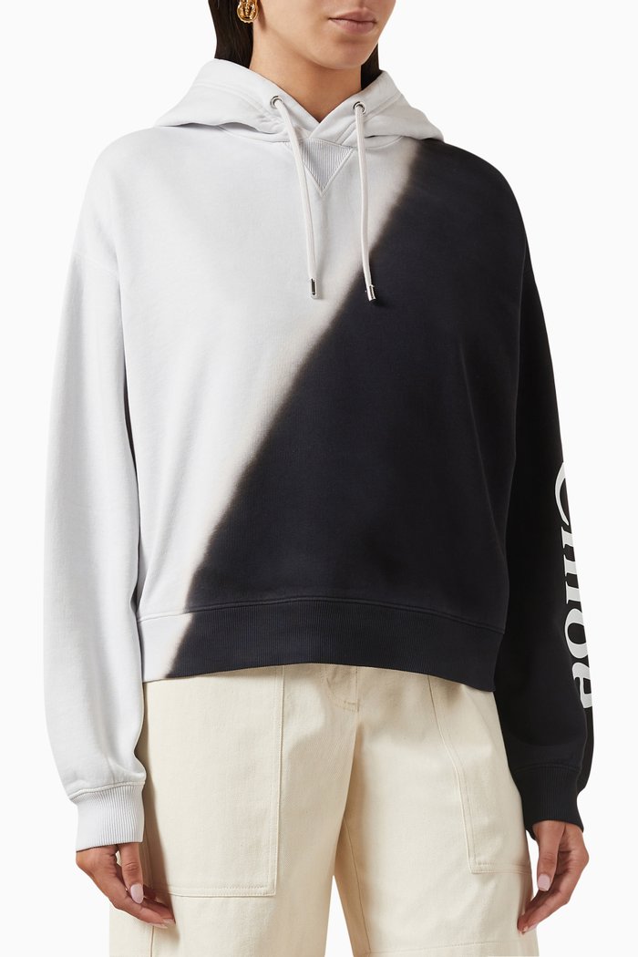 Logo Sweatshirt in Cotton Fleece, Multicolour