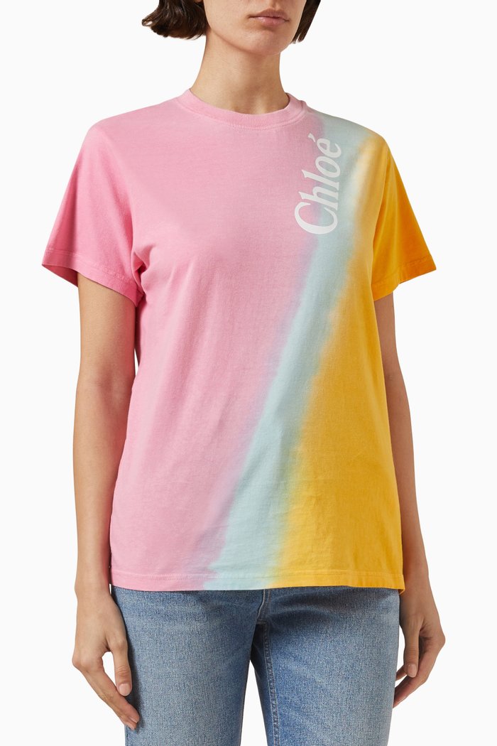 

Tie-dye T-shirt in Cotton-jersey, Multicolour