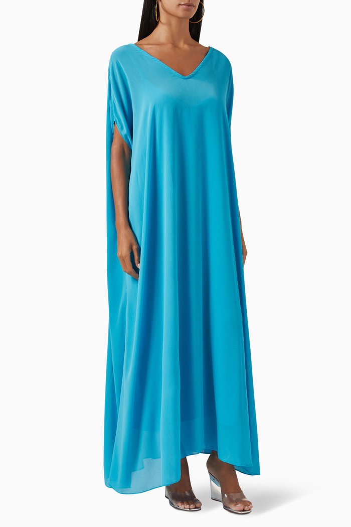 Mavi Backless Kaftan, Blue