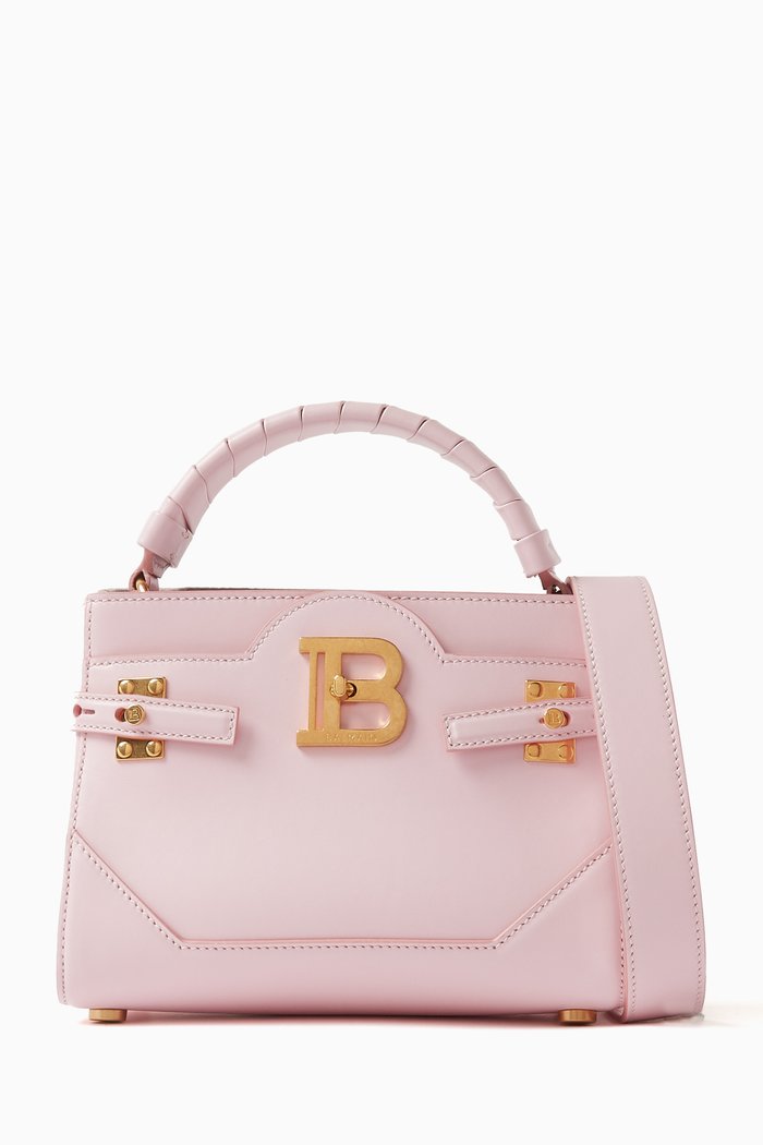 

B-Buzz 22 Top-handle Bag in Leather, Pink
