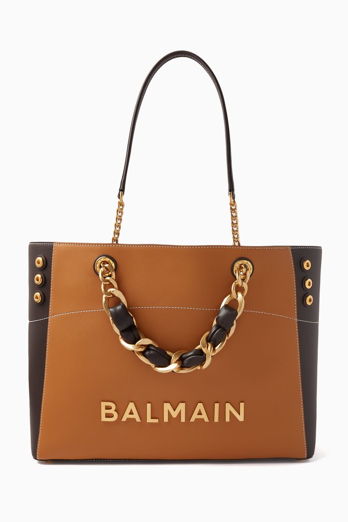 

1945 Soft Cabas Tote Bag in Leather, Brown