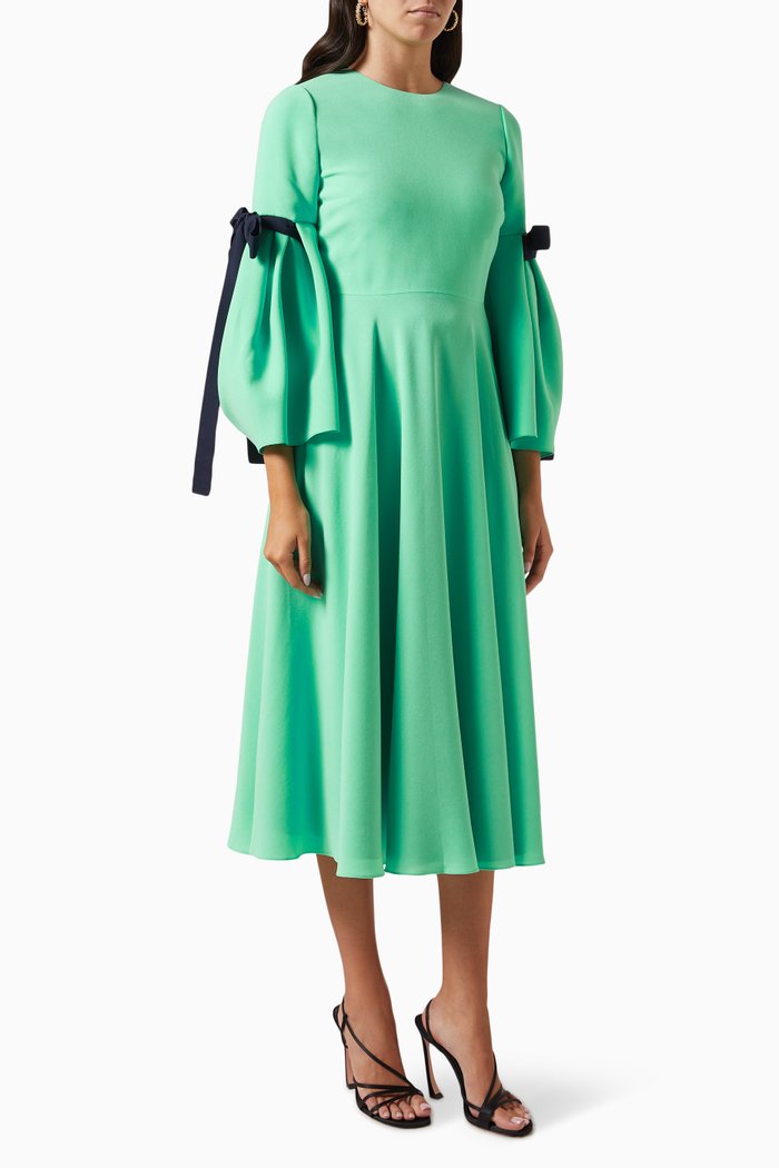 

Perdita Dress in Crepe, Green