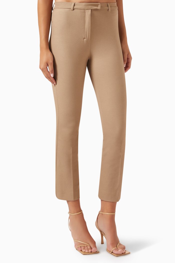 

Umanita Pants in Stretch Cotton, Brown