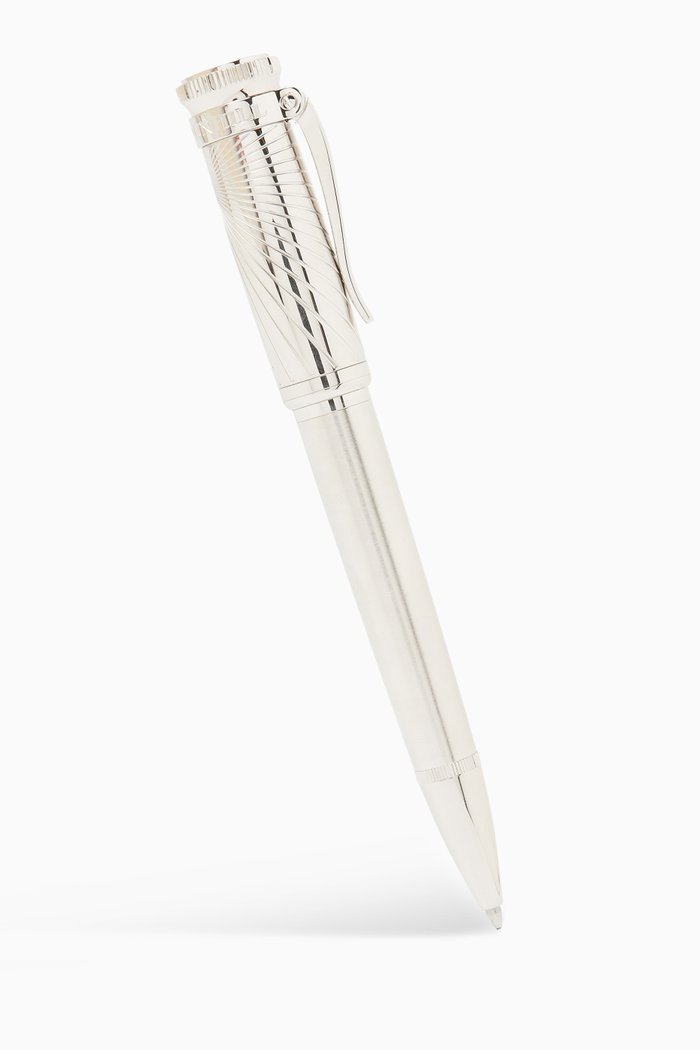 

Sentryman Sunburst Ballpoint Pen in Silver