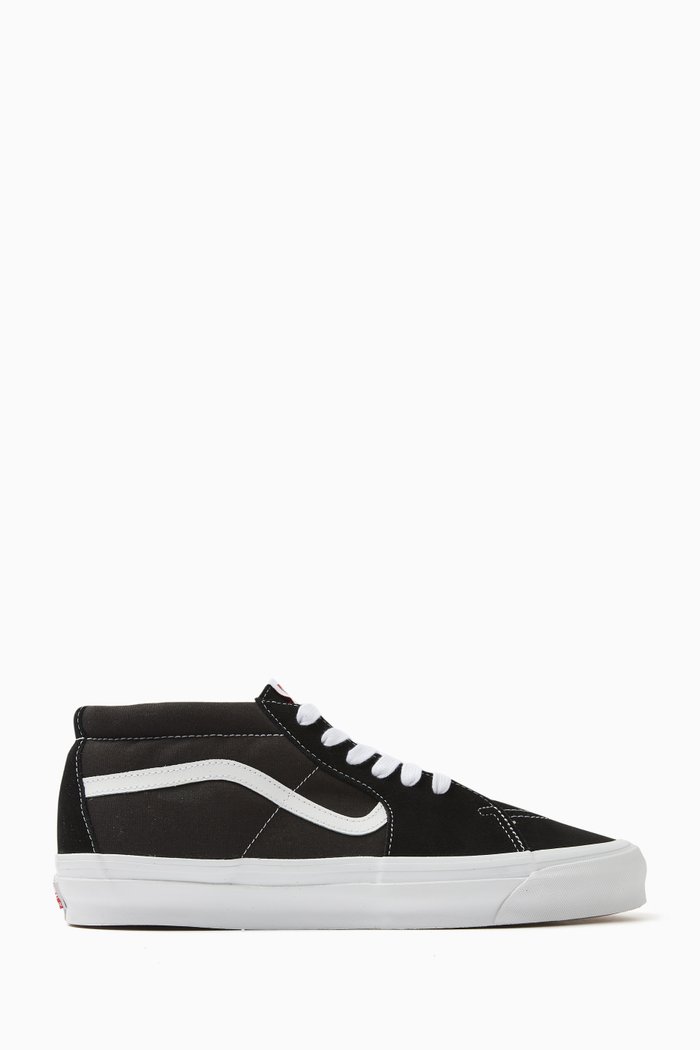 

OG SK8 Mid LX Sneakers in Suede & Canvas, Black