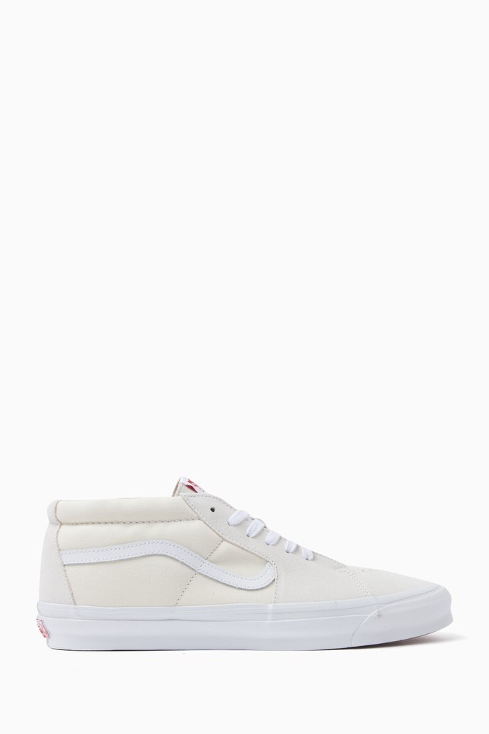 

OG SK8 Mid LX Sneakers in Suede & Canvas, White