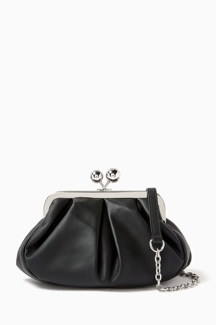 Small Pasticcino Bag in Nappa Leather, Black