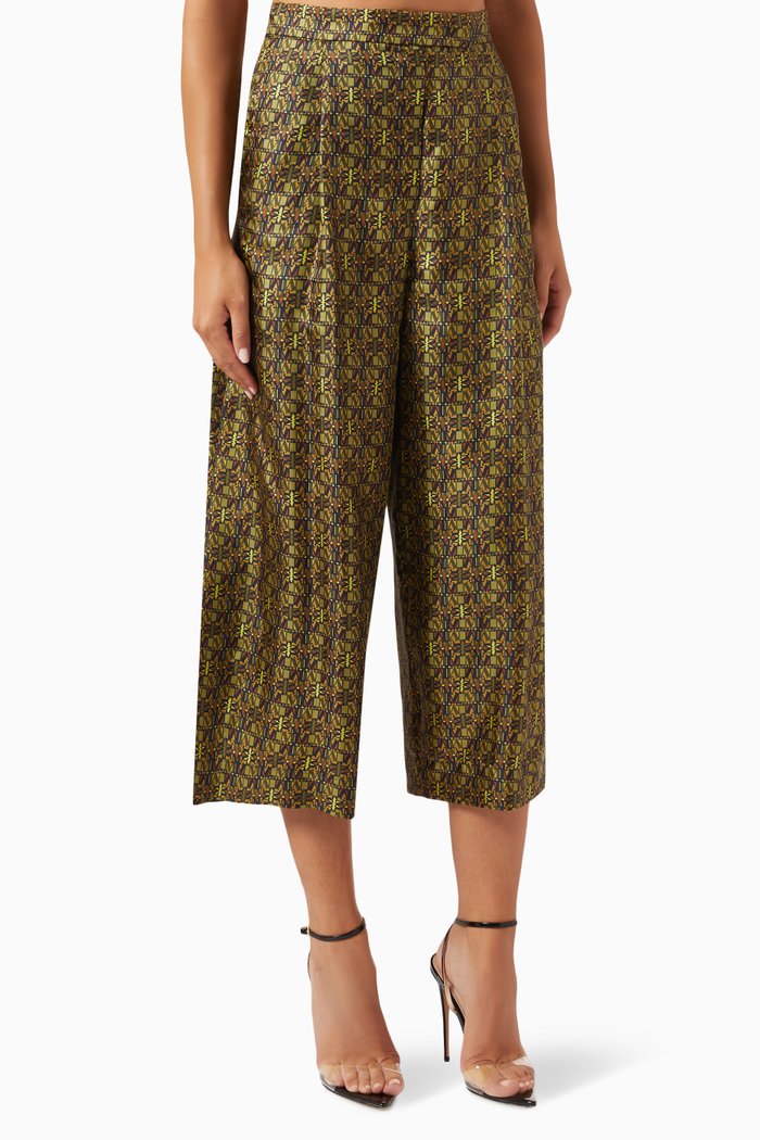 

Moxa Pants in Silk, Green
