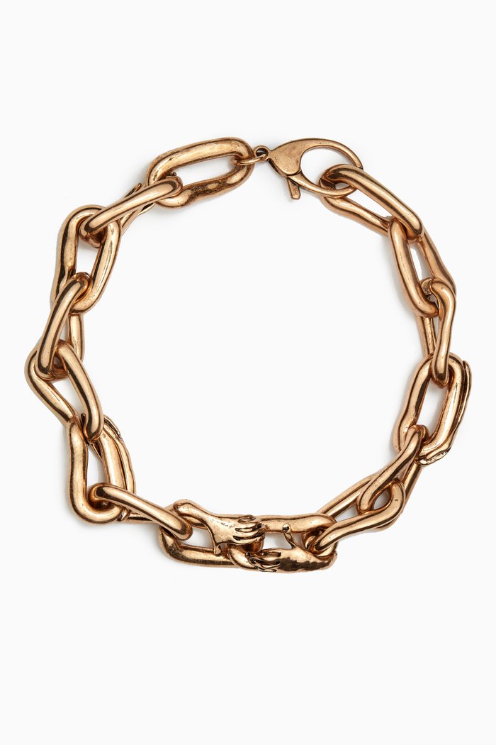 

Verbena Chain-link Necklace in Resin, Gold