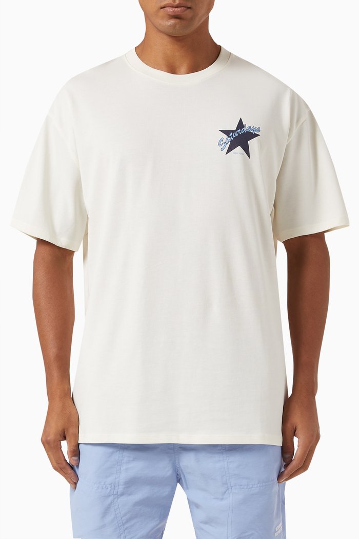 

Saturday Star T-shirt in Cotton, Neutral