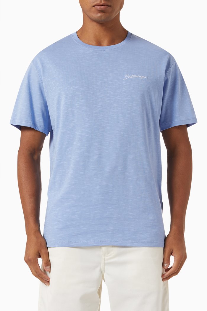 

Logo T-shirt in Cotton Jersey, Blue