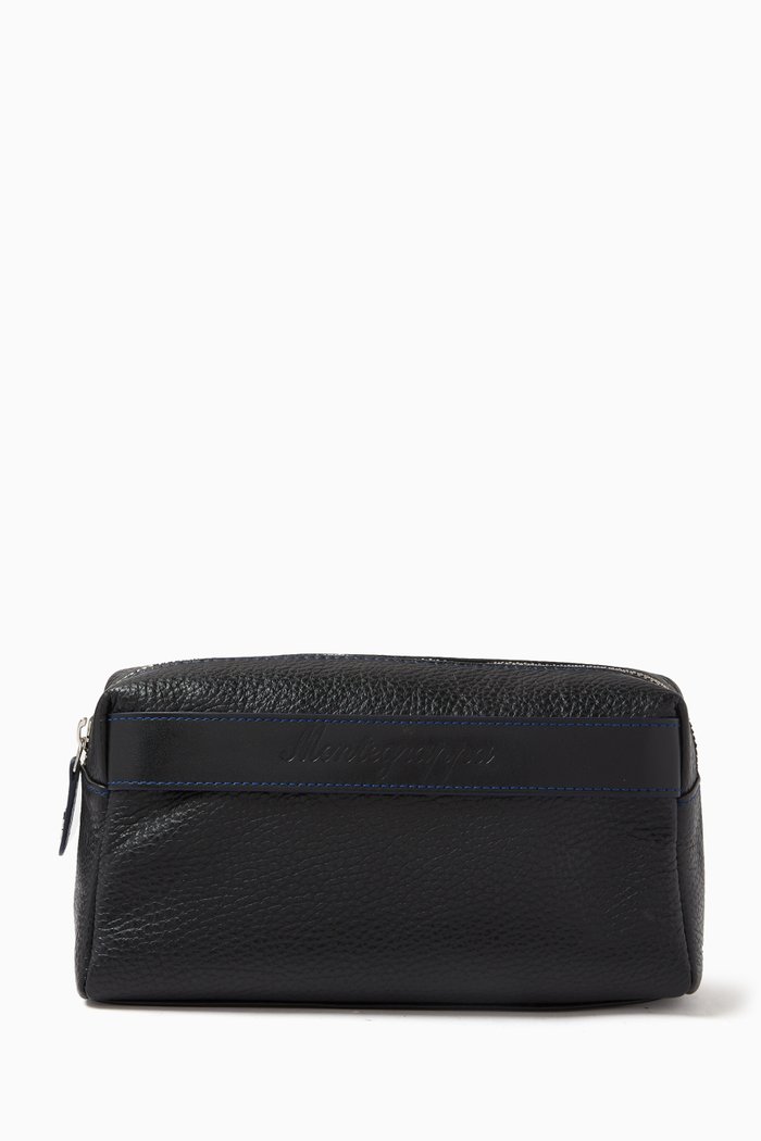 

Clutch Bag in Leather, Blue
