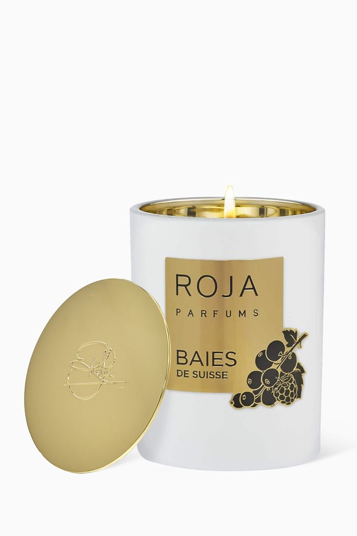 

Roja Baies De Suisse Candle 300g, Colourless
