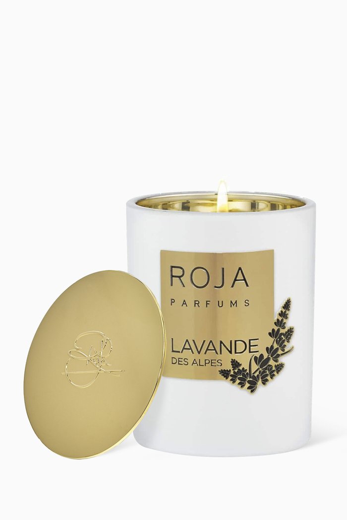 

Roja Lavande Des Alpes Candle 300g, Colourless