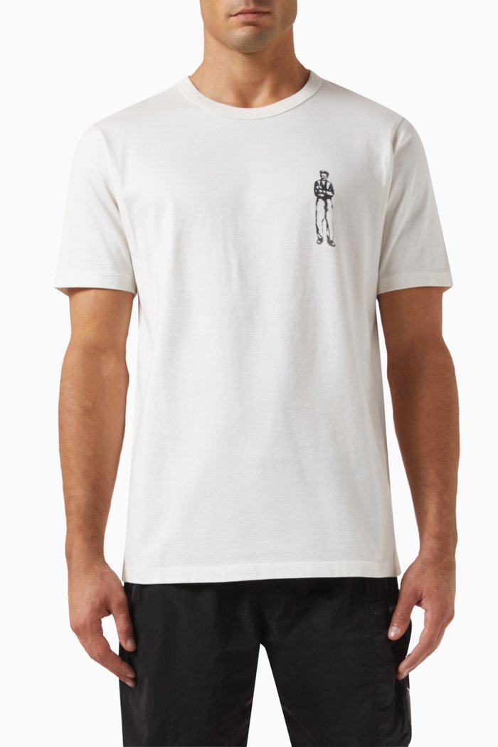 

Twisted British Sailor T-shirt in Cotton-jersey, White