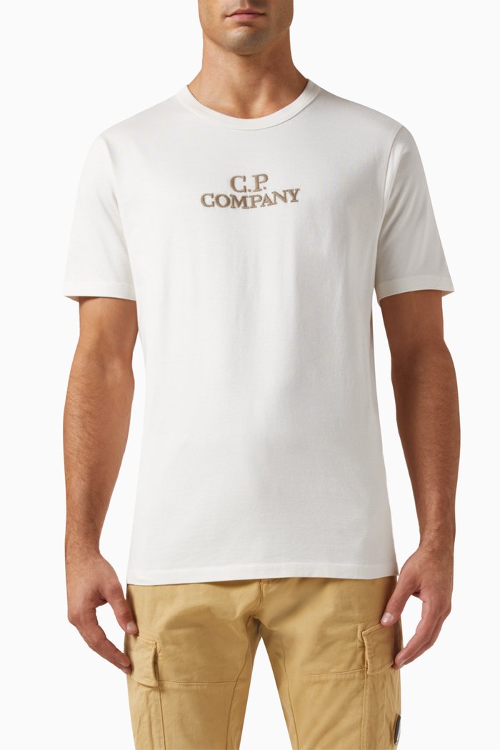 

Twisted Logo T-shirt in Cotton-jersey, White