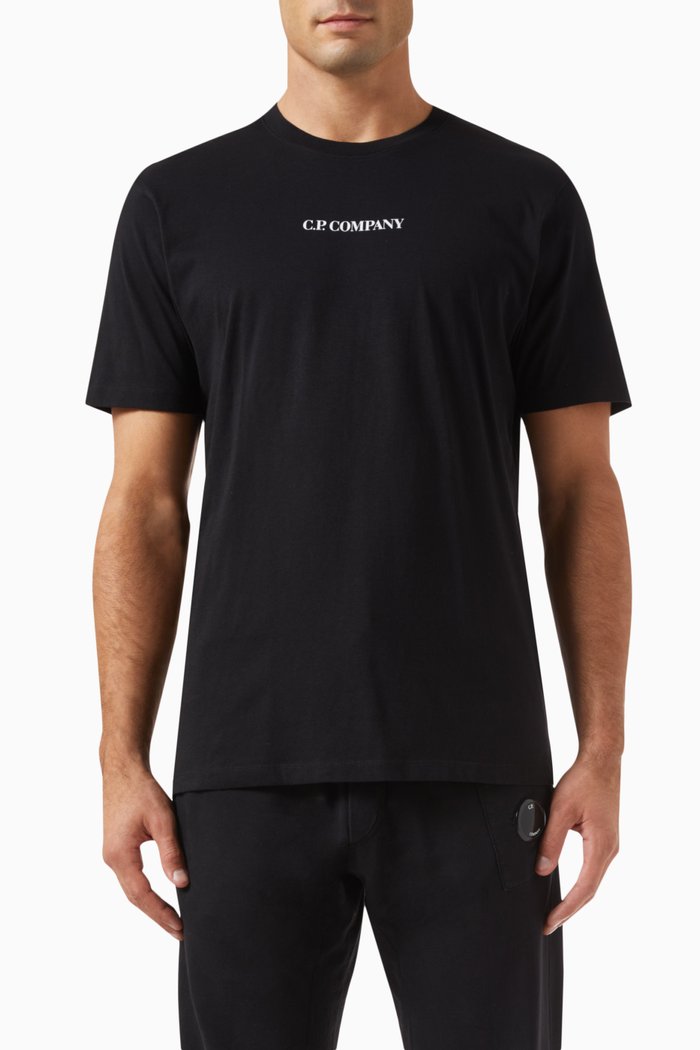 Blurry Logo T-shirt in Cotton-jersey, Black