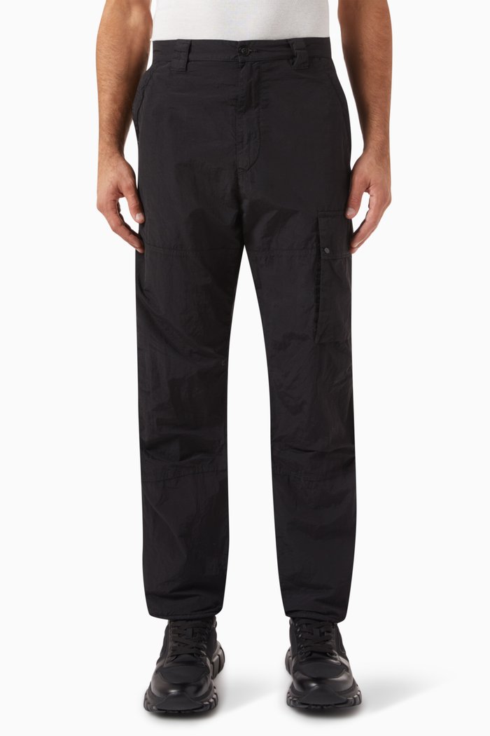

Loose-fit Cargo Pants in Flatt Nylon, Black