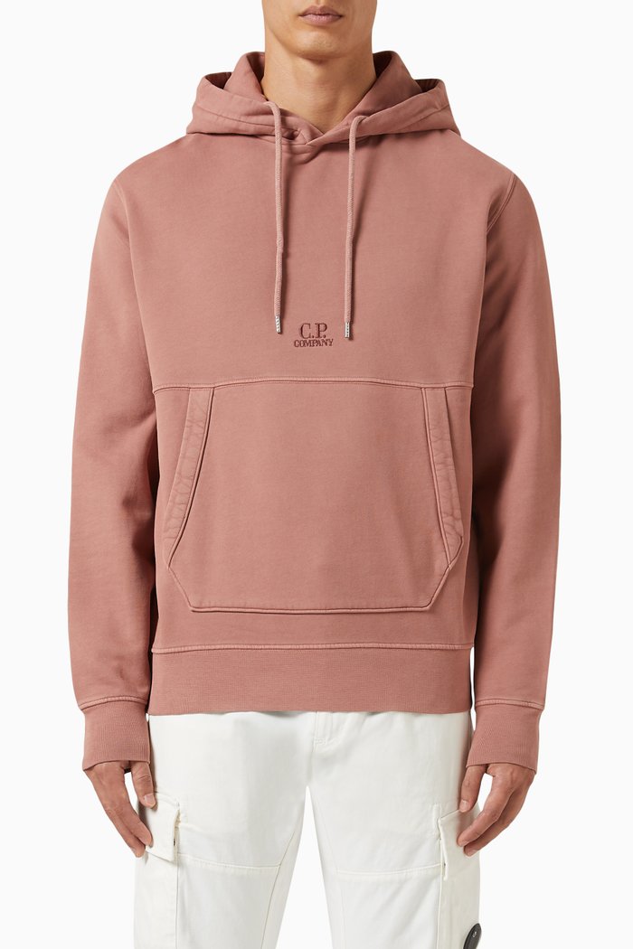 

Logo Hoodie in Fleece, Pink