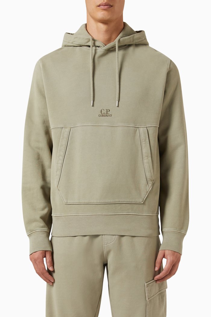 

Logo Hoodie in Fleece, Grey