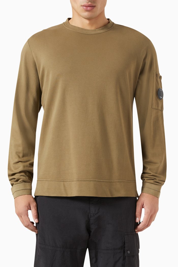 

Side Zip Sweatshirt in Fleece, Neutral