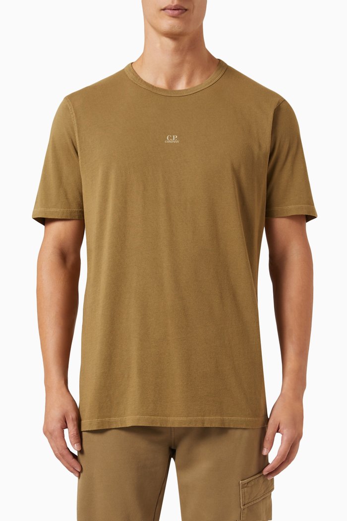 

Relaxed T-shirt in Cotton Jersey, Neutral