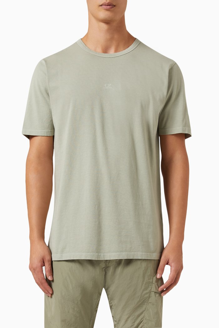Relaxed T-shirt in Cotton Jersey, Grey