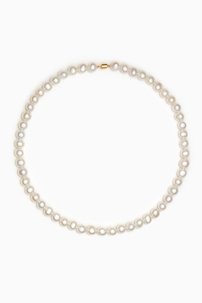 

Kiku Pearl Strand Necklace in 18kt Gold, Yellow