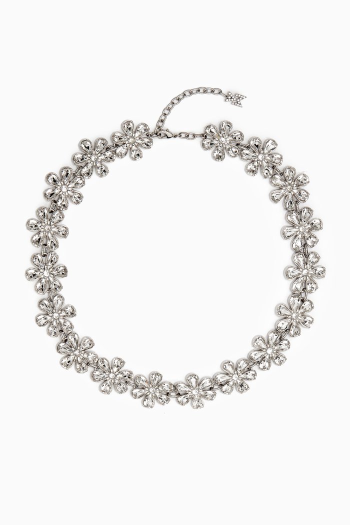 

Lily Crystal-embellished Choker, White