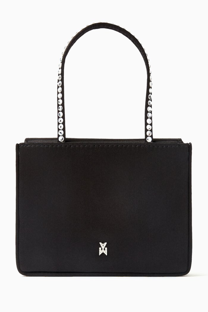 

Superamini Gilda Tote Bag in Satin, Black