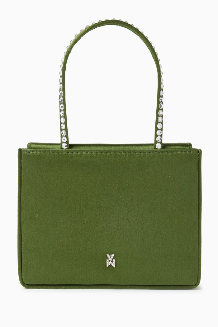 

Superamini Gilda Tote Bag in Satin, Green