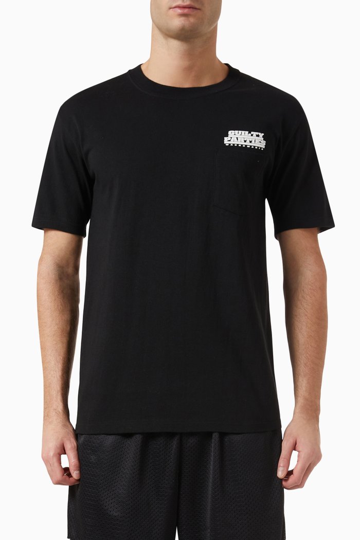 

USA Body T-shirt in Cotton, Black