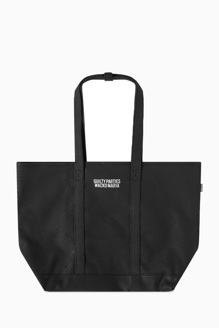 

Logo Tote Bag in Cotton Canvas, Black