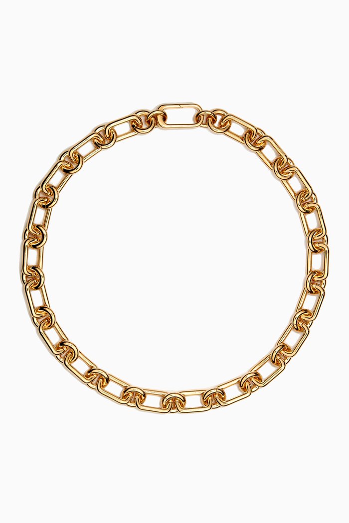 

Cresca Chain Necklace in 14kt Gold-plated Brass