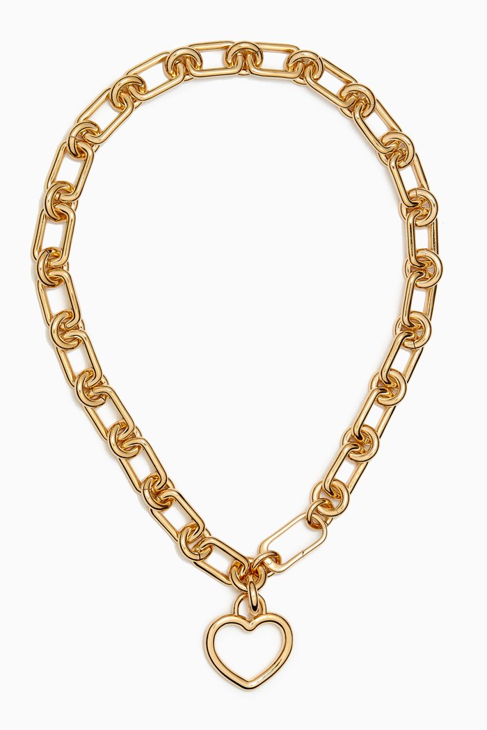 

Beatta Chain Necklace in 14kt Gold-plated Brass