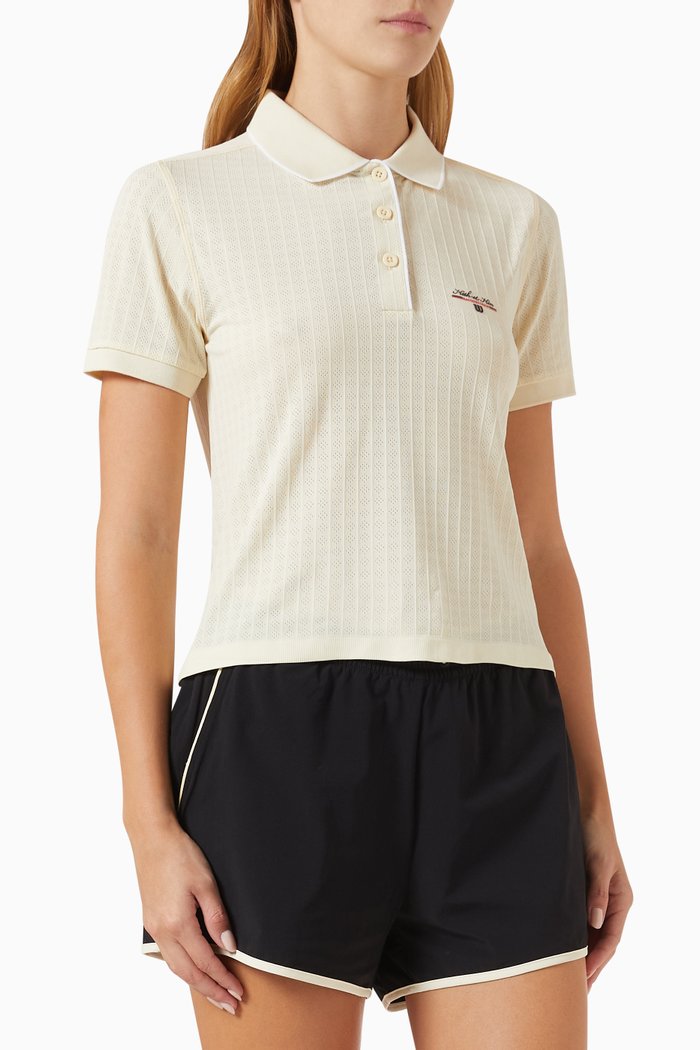 

x Wilson Center Court Seamless Polo T-shirt, Neutral