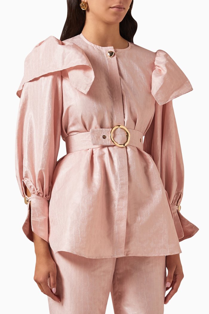 

Belted Blouse, Pink