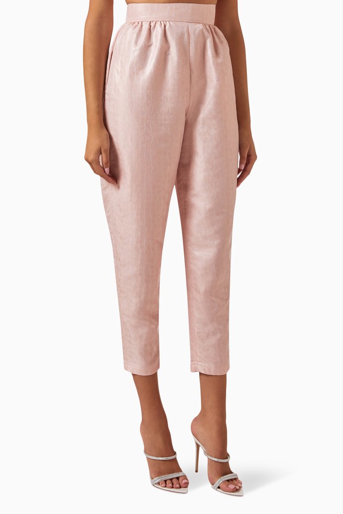 High-rise Pants, Pink